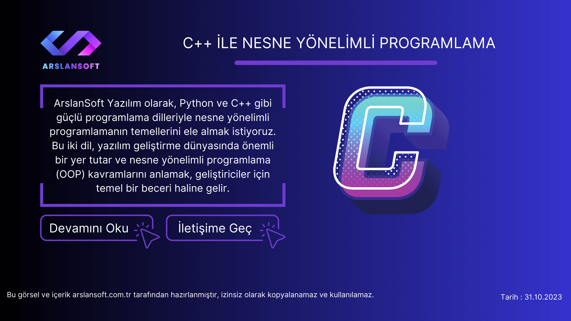 C ile Nesne Yönelimli Programlama